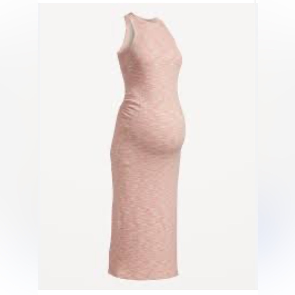 Old Navy Pink Ribbed Sleeveless Bodycon Dress